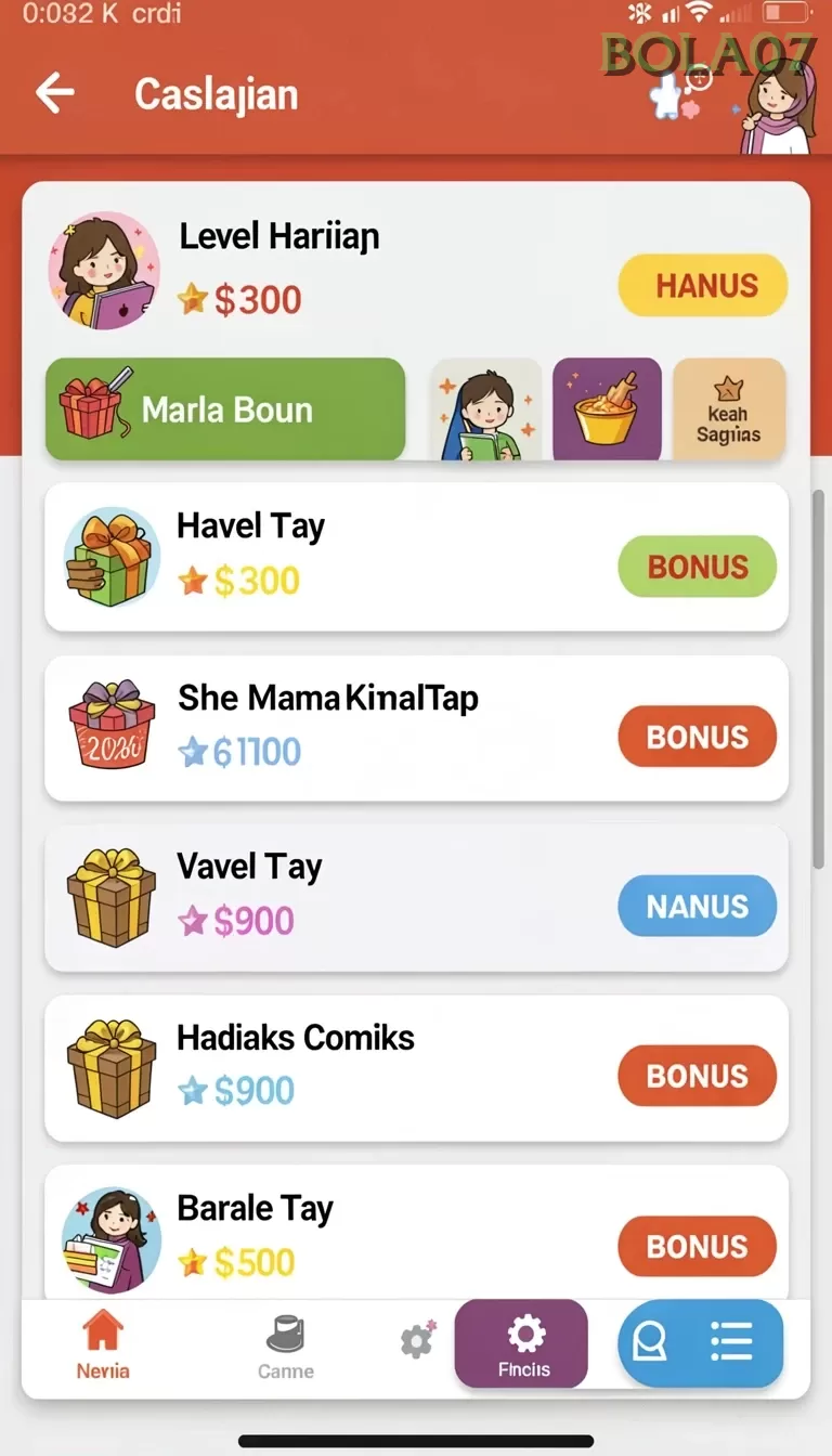 Cuplikan layar MERAHTOTO — aktivitas
